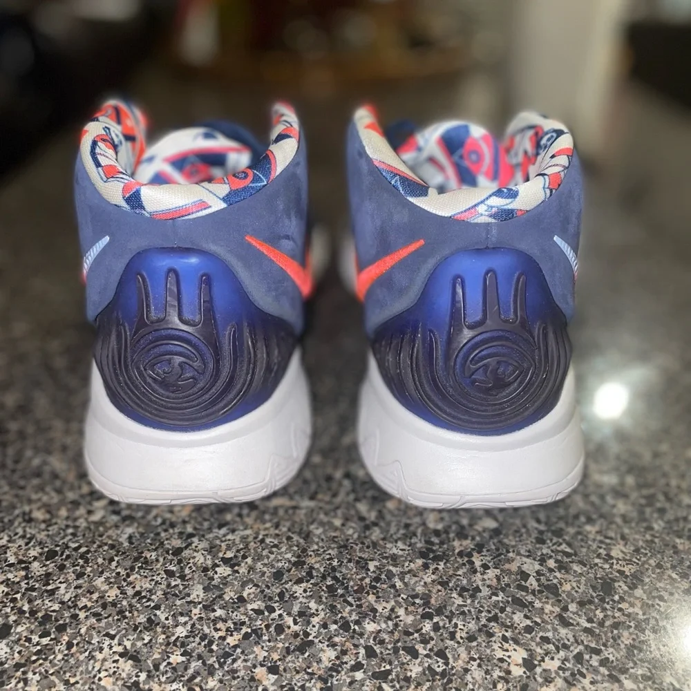 Nike Kyrie 6 ‘USA’ Navy Laser Crimson BQ4630-402 Mens Size 8 VNDS Balled Once - Picture 6 of 7